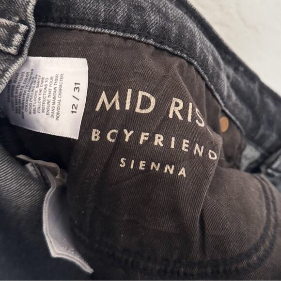 Lucky Brand Black Mid Rise Boyfriend Fit Sienna Authentic Series Jeans - Picture 11 of 12